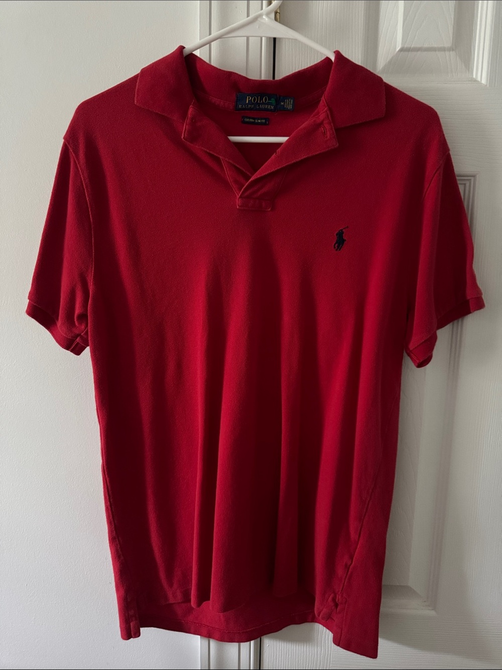 Polo by Ralph Lauren Men’s Red Polo with Navy Pony